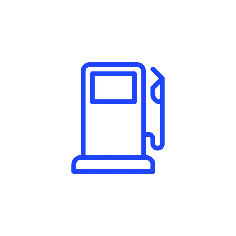 Fuel pump icon highlighting our full tank vehicle delivery guarantee.